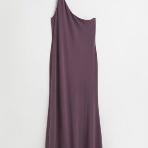 H&M off the shoulder dark purple dress never worn NWT